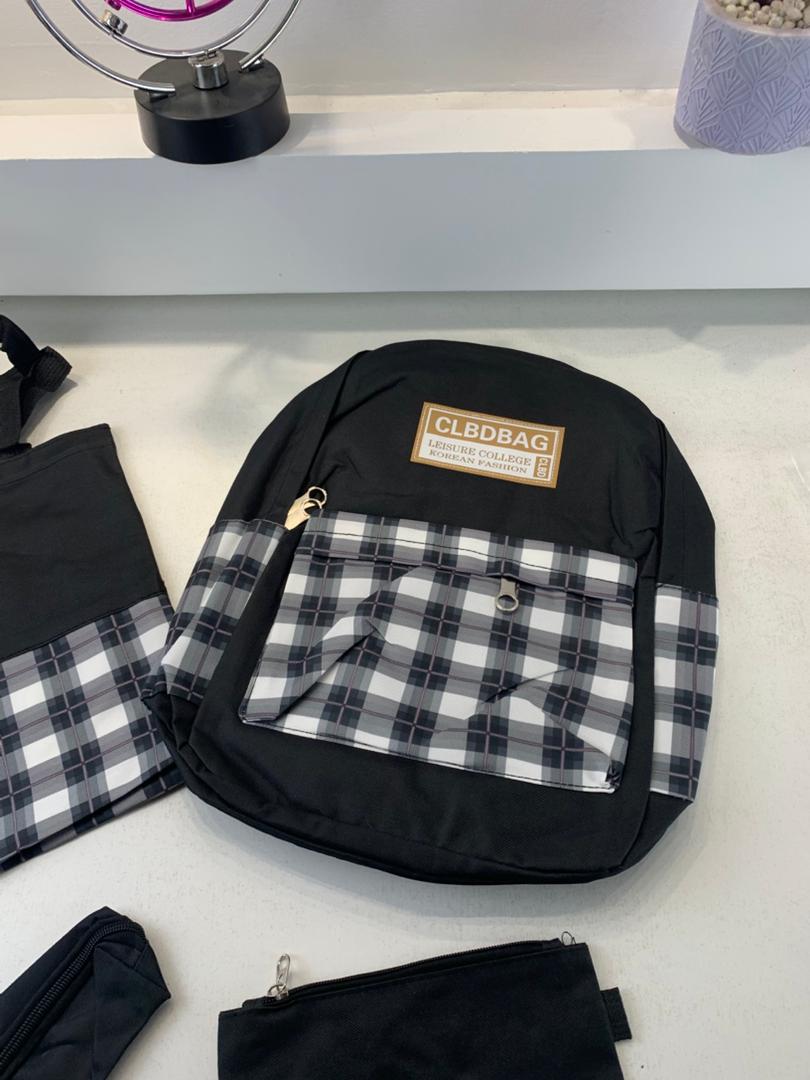 Ensemble de sacs d’école Kawai pour adolescents 4Pcs CLBD V4 Vert – محفظة 4 قطع كاواي أخضر