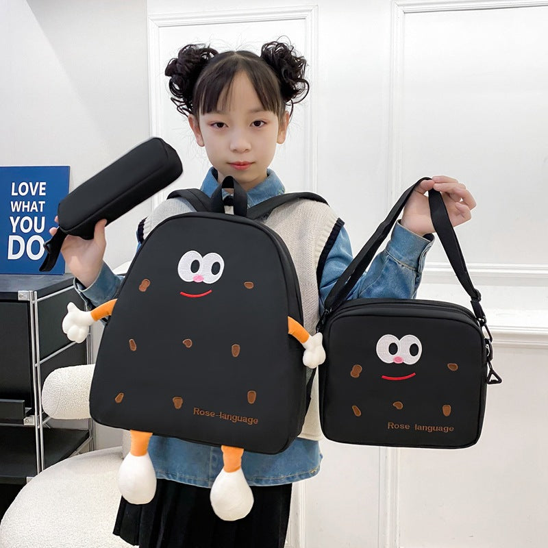 Ensemble de sacs d’école Kawai pour adolescents 3Pcs Language – محفظة 3 قطع كاواي