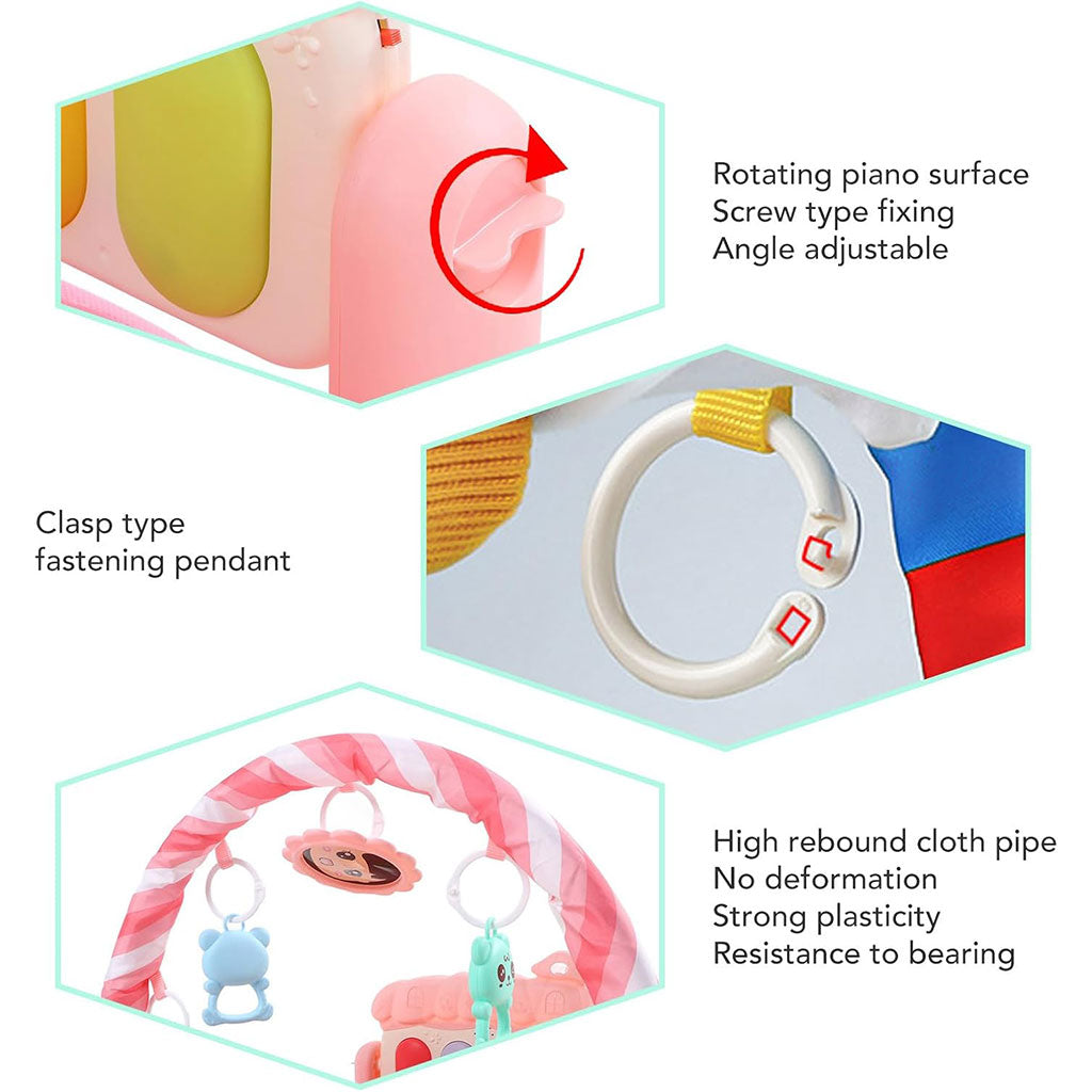 Tapis d’Éveil Doux et Coloré pour bébé Avec Piano – بساط ألعاب للأطفال