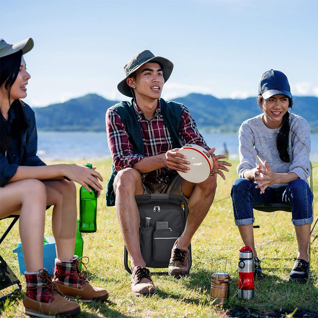 Sac à Dos Isotherme et Chaise Multifonction pour Camping 3en1 – كرسي وحقيبة تخييم