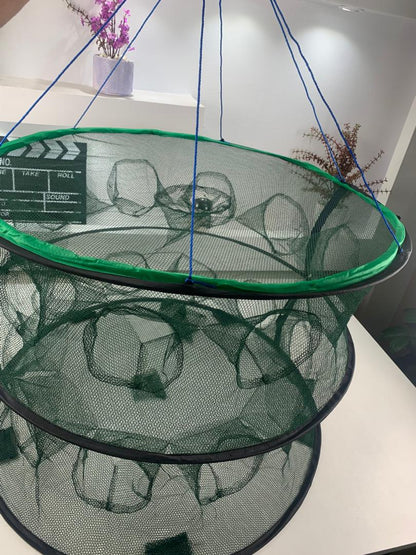Piège de Pêche Poissons Rond 20 Trous pliable et portable 70cm – شبكة صيد الأسماك