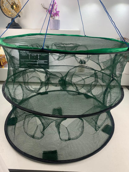 Piège de Pêche Poissons Rond 20 Trous pliable et portable 70cm – شبكة صيد الأسماك