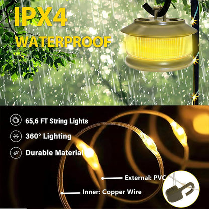 Guirlande lumineuse à rangement rapide pour camping 20m – مصباح تخييم 20 متر