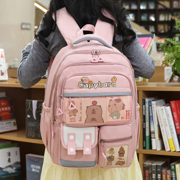 Sac à Dos Enfant Kawaii Capybara – حقيبة ظهر للأطفال