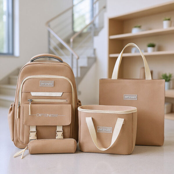 Ensemble de sac à dos kawaii 4Pcs avec porte manger isotherme  – طقم محفظة مع حقيبة حفظ الطعام