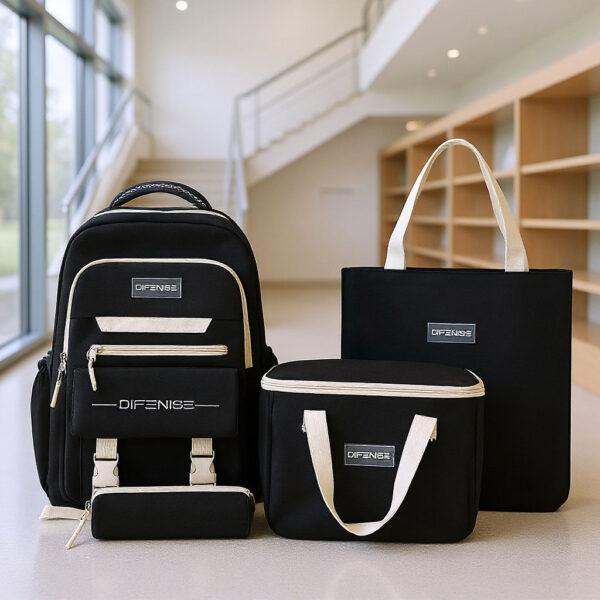 Ensemble de sac à dos kawaii 4Pcs avec porte manger isotherme  – طقم محفظة مع حقيبة حفظ الطعام