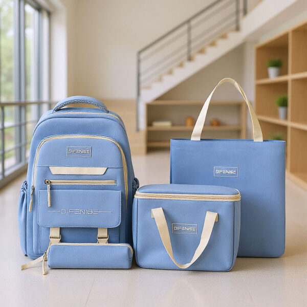Ensemble de sac à dos kawaii 4Pcs avec porte manger isotherme  – طقم محفظة مع حقيبة حفظ الطعام