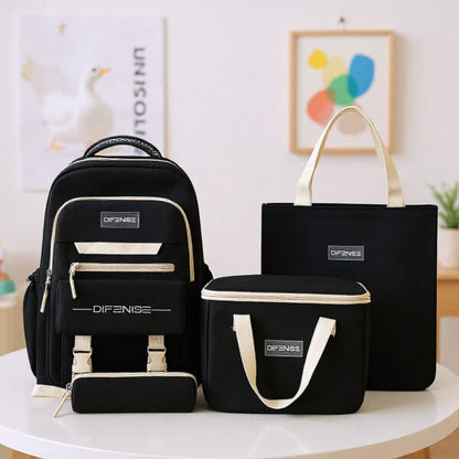 Ensemble de sac à dos kawaii 4Pcs avec porte manger isotherme  – طقم محفظة مع حقيبة حفظ الطعام