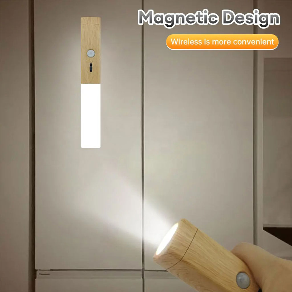 Lampe Murale Sans Fil Rechargeable 3en1 Magnétique avec Détecteur de Mouvement – مصباح 3في1 مستشعر للحركة