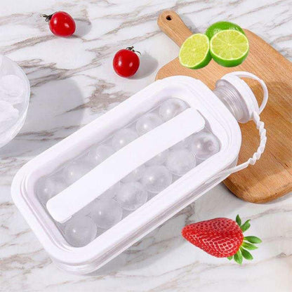 Bac à glaçons 2 en 1 portable avec 17 grilles de de refroidissement – أداة تجميد مكعبات الثلج