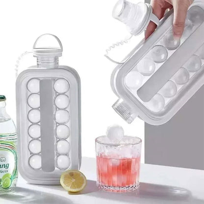 Bac à glaçons 2 en 1 portable avec 17 grilles de de refroidissement – أداة تجميد مكعبات الثلج