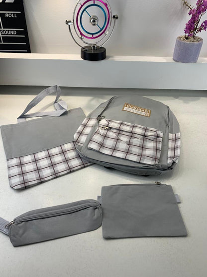 Ensemble de sacs d’école Kawai pour adolescents 4Pcs CLBD V4 Vert – محفظة 4 قطع كاواي أخضر
