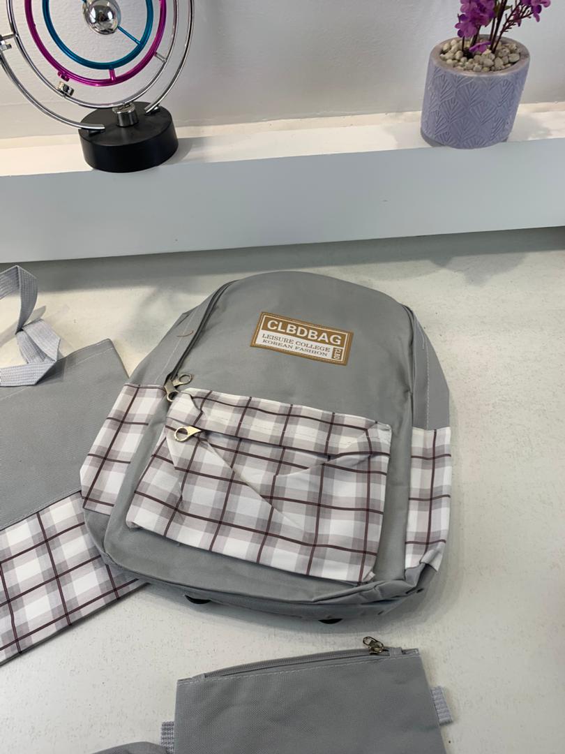 Ensemble de sacs d’école Kawai pour adolescents 4Pcs CLBD V4 Vert – محفظة 4 قطع كاواي أخضر