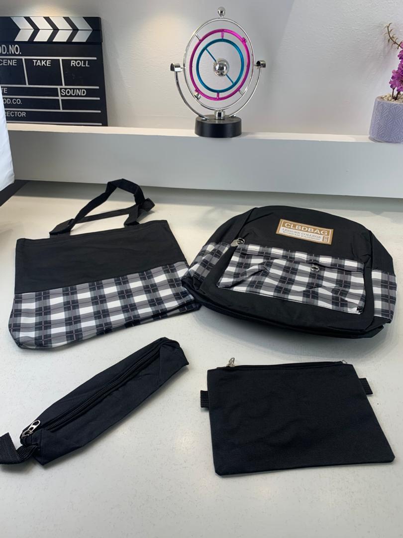 Ensemble de sacs d’école Kawai pour adolescents 4Pcs CLBD V4 Vert – محفظة 4 قطع كاواي أخضر