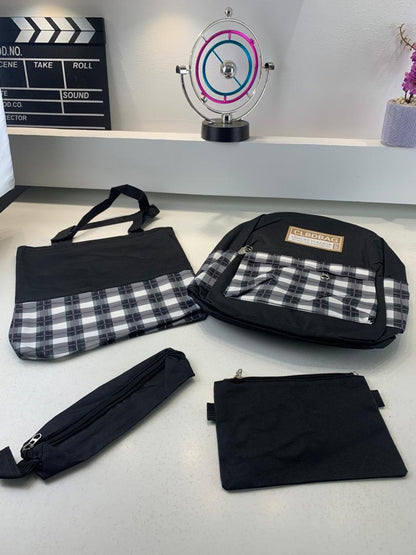 Ensemble de sacs d’école Kawai pour adolescents 4Pcs CLBD V4 Vert – محفظة 4 قطع كاواي أخضر