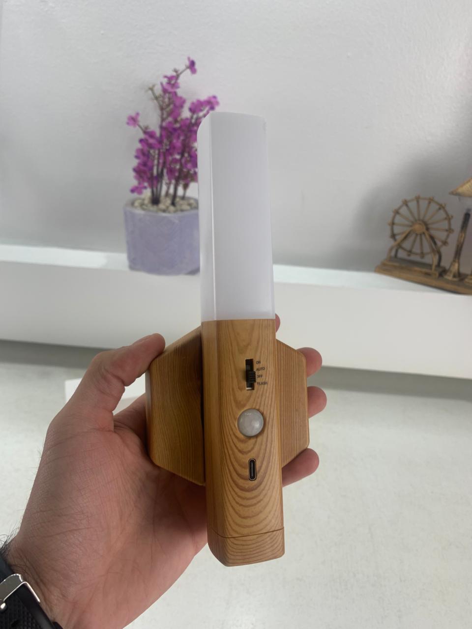 Lampe Murale Sans Fil Rechargeable 3en1 Magnétique avec Détecteur de Mouvement – مصباح 3في1 مستشعر للحركة