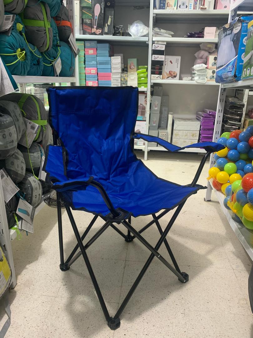 Chaise Pliante Portable avec Accoudoir Porte-Gobelet et Sac de Transport