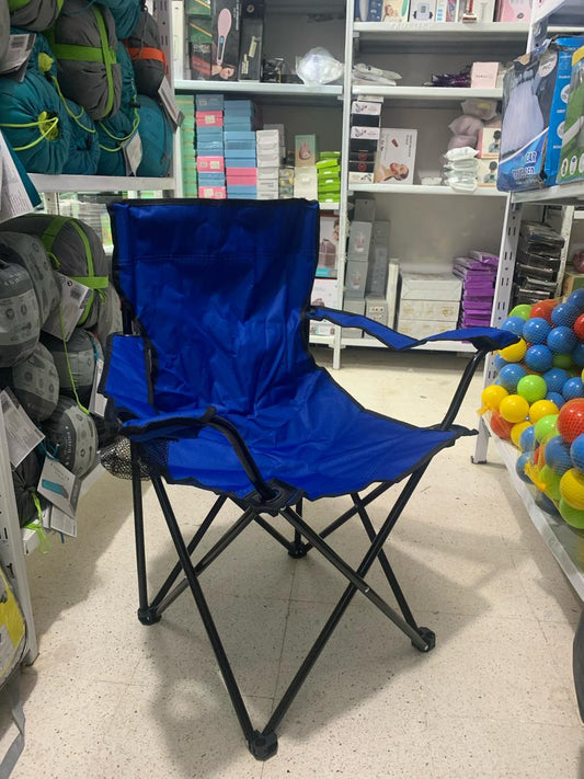 Chaise Pliante Portable avec Accoudoir Porte-Gobelet et Sac de Transport