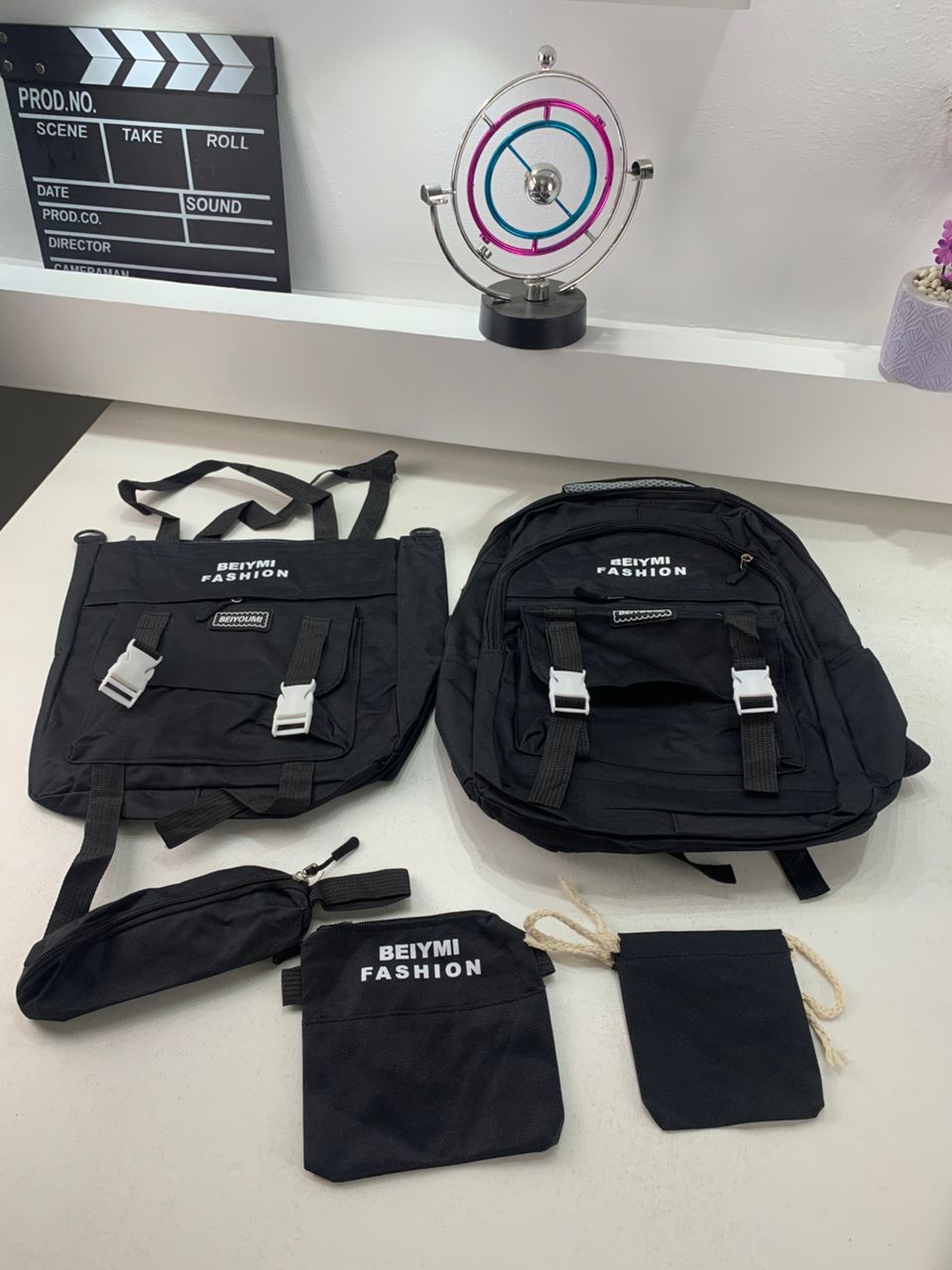 Ensemble de sacs d’école Kawai pour adolescents 5Pcs Bieyoumi Fashion  – محفظة 5 قطع كاواي