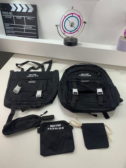 Ensemble de sacs d’école Kawai pour adolescents 5Pcs Bieyoumi Fashion  – محفظة 5 قطع كاواي