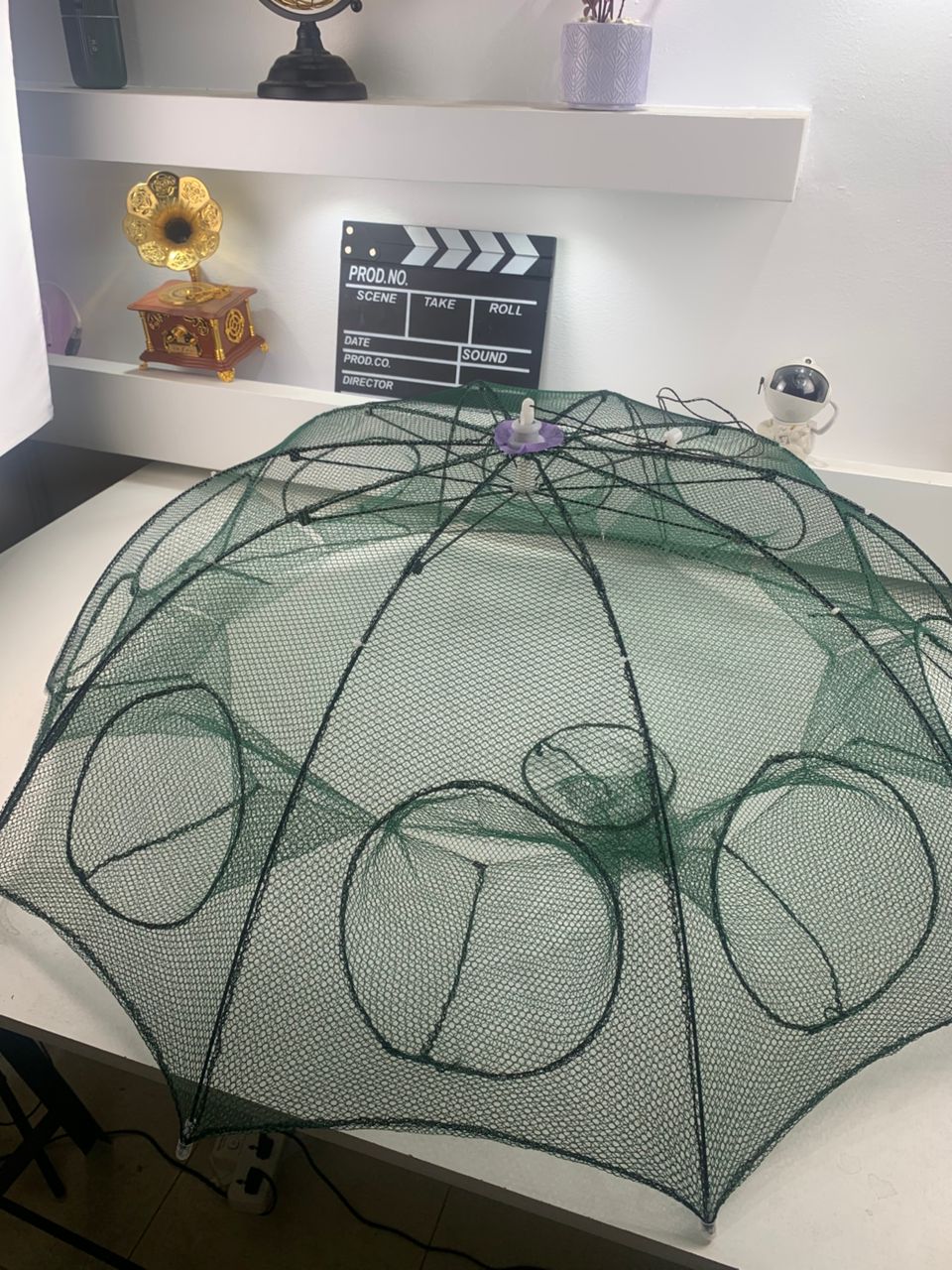 Piège de Pêche Poissons 10 Trous pliable et portable 90cm – شبكة صيد الأسماك