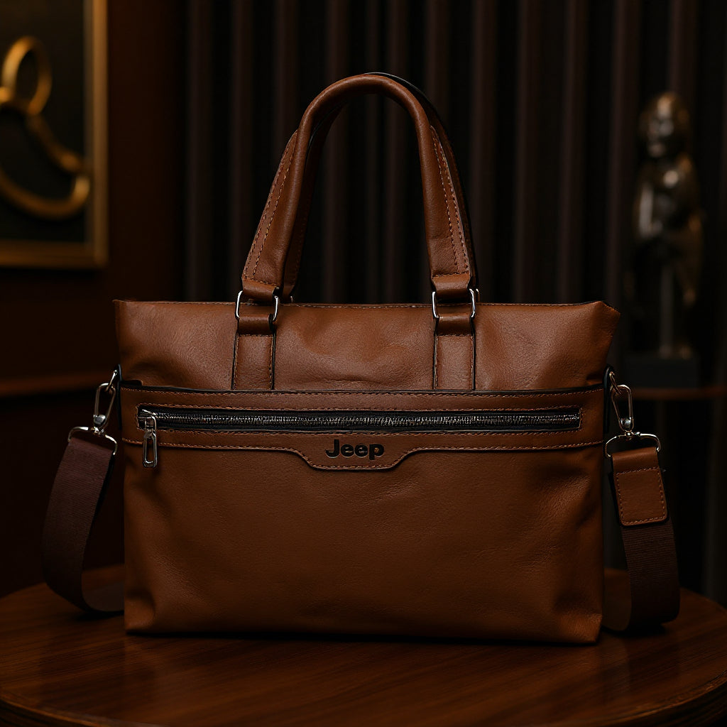 Cartable Homme en Simili Cuir Design Élégant Jeep 180551-12  – حقيبة جلدية
