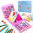 Kit de dessin pour enfants 208Pcs avec chevalet double face à trois volets – طقم الرسم للأطفال