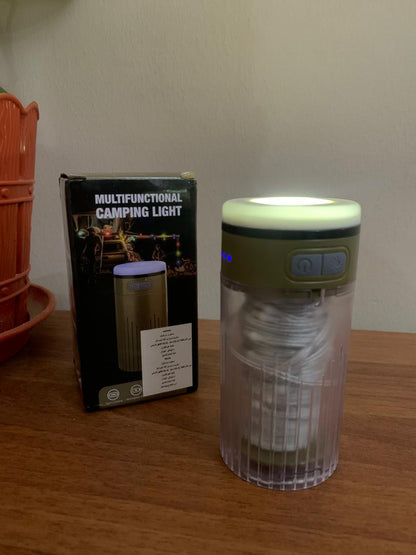 Lampe de Camping Enroulable avec Guirlande Lumineuse 15m – مصباح تخييم محمول وقابل للشحن