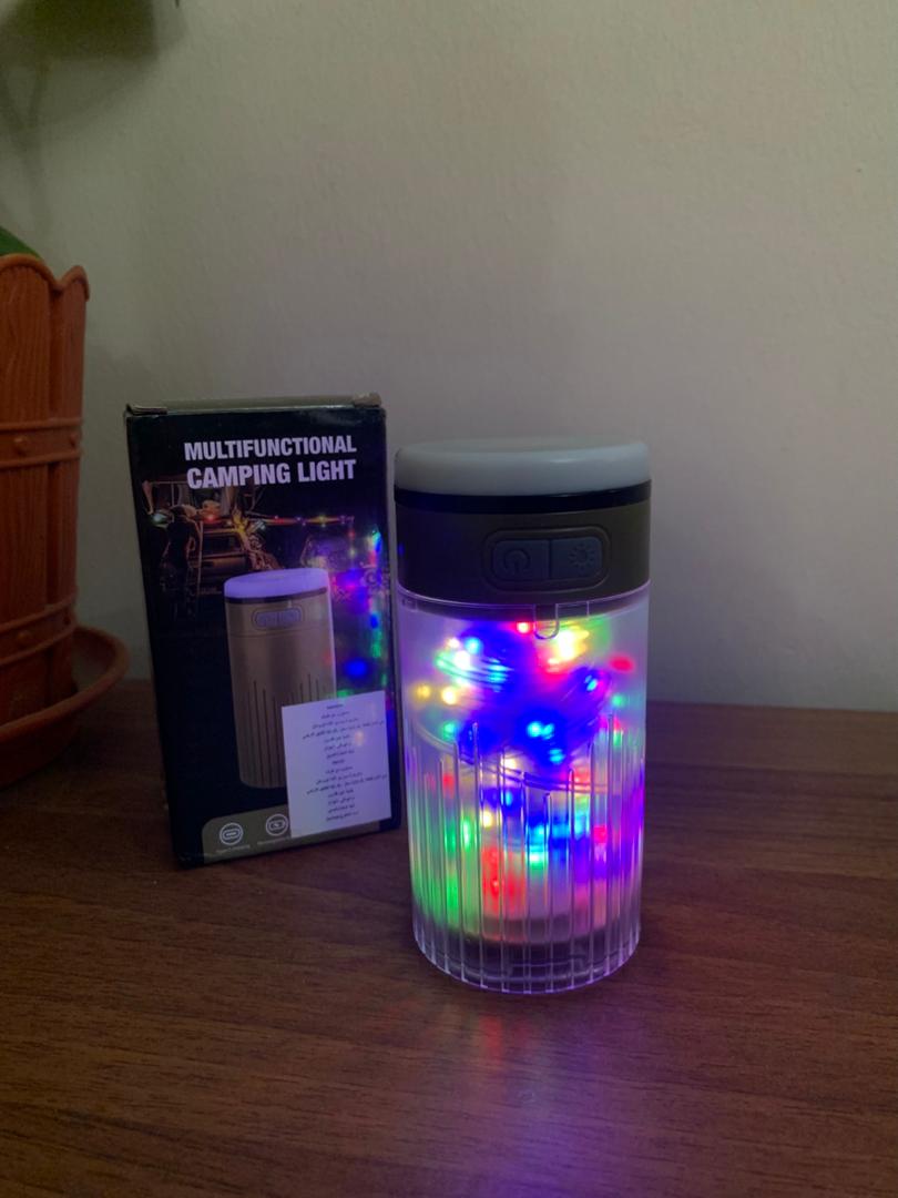 Lampe de Camping Enroulable avec Guirlande Lumineuse 15m – مصباح تخييم محمول وقابل للشحن