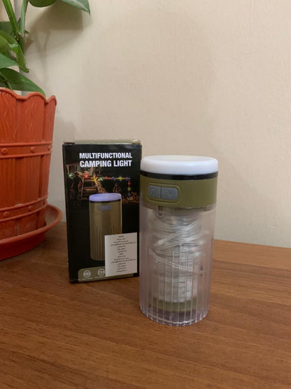 Lampe de Camping Enroulable avec Guirlande Lumineuse 15m – مصباح تخييم محمول وقابل للشحن