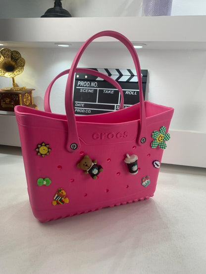 Crocs Sac fourre-tout de plage pour femmes imperméable – حقيبة نسائية للنزهات