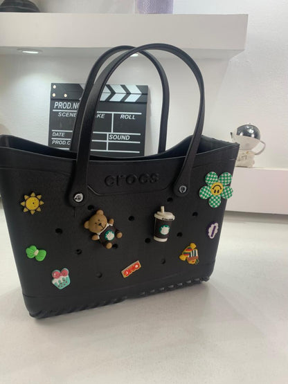 Crocs Sac fourre-tout de plage pour femmes imperméable – حقيبة نسائية للنزهات
