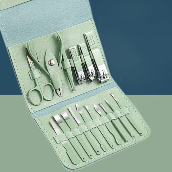 Kit coupe-ongles professionnel 16en1 en acier inoxydable – طقم العناية بالأظافر