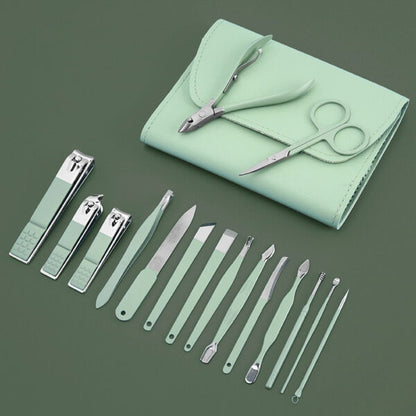 Kit coupe-ongles professionnel 16en1 en acier inoxydable – طقم العناية بالأظافر