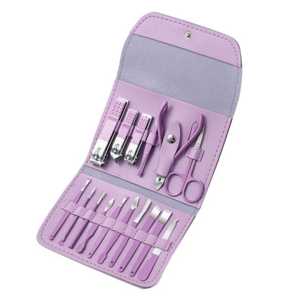 Kit coupe-ongles professionnel 16en1 en acier inoxydable – طقم العناية بالأظافر