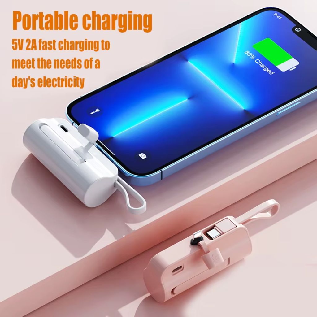 PowerBank 5000mAh et Support Telephone 2en1 – باور بانك