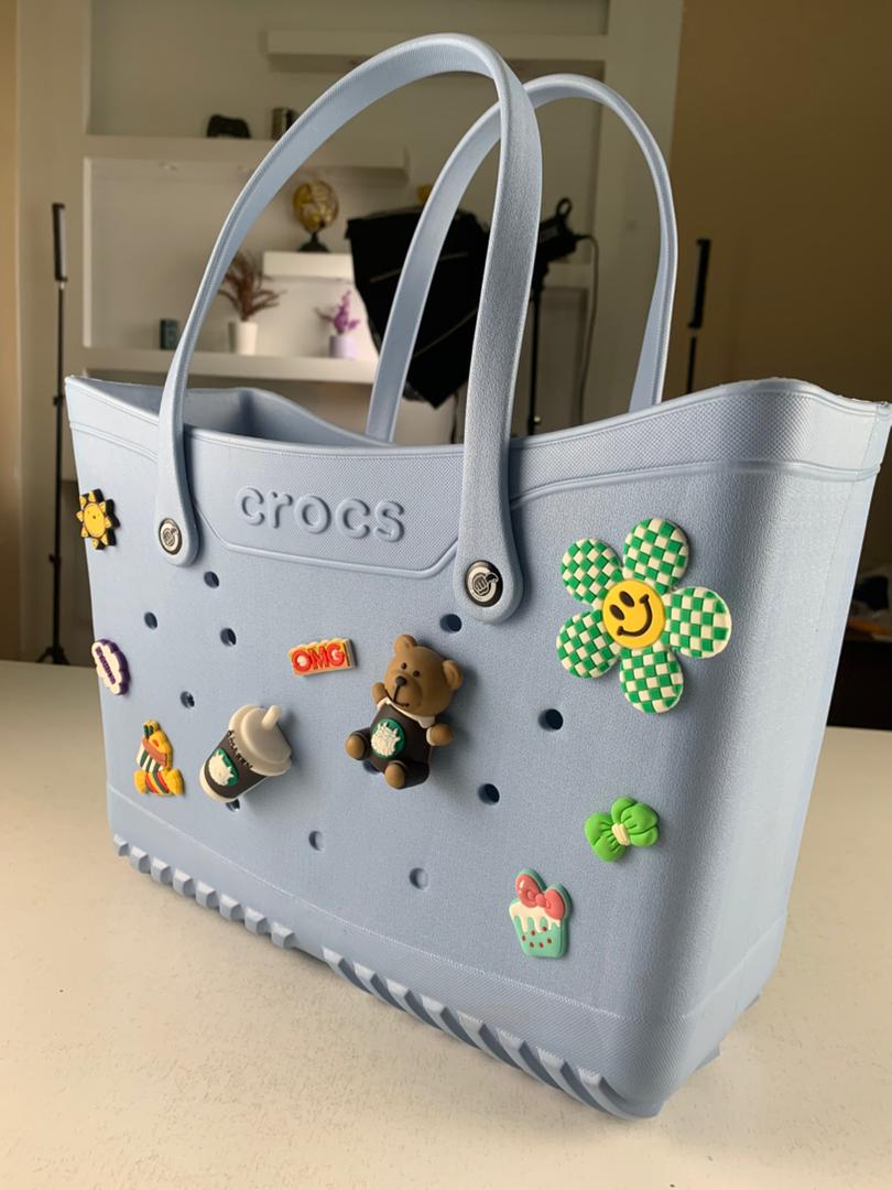 Crocs Sac fourre-tout de plage pour femmes imperméable – حقيبة نسائية للنزهات