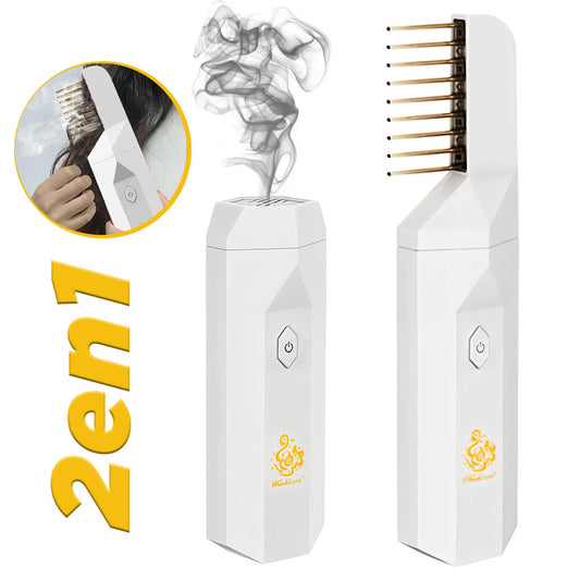 Brûleur d’Encens Électronique et Peignes à Cheveux 2en1 – جهاز البخور ومشط الشعر