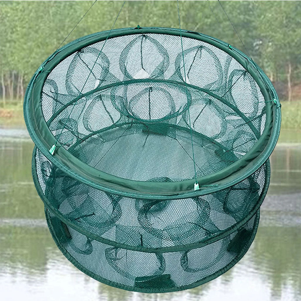 Piège de Pêche Poissons Rond 20 Trous pliable et portable 70cm – شبكة صيد الأسماك