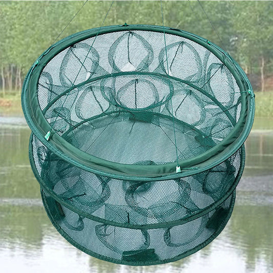 Piège de Pêche Poissons Rond 20 Trous pliable et portable 70cm – شبكة صيد الأسماك