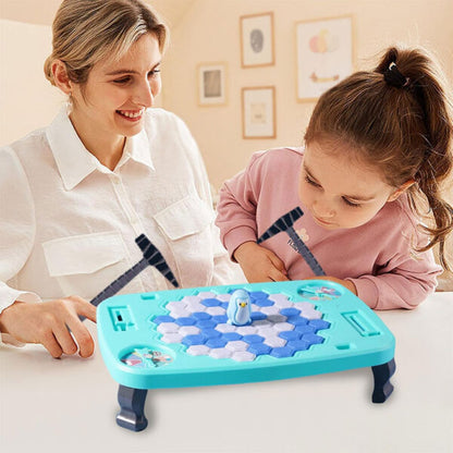 Jeu de sauvetage pingouin sur glace très amusant en famille – لعبة كسر الأرضية