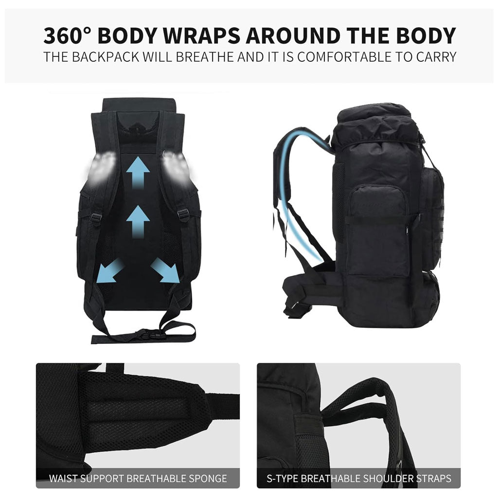 Sac à dos de randonnée tactique URUS 80L SDM09