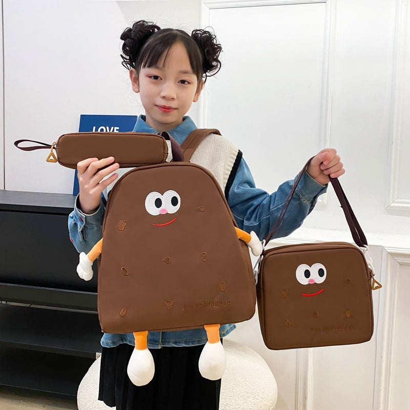 Ensemble de sacs d’école Kawai pour adolescents 3Pcs Language  – محفظة 3 قطع كاواي