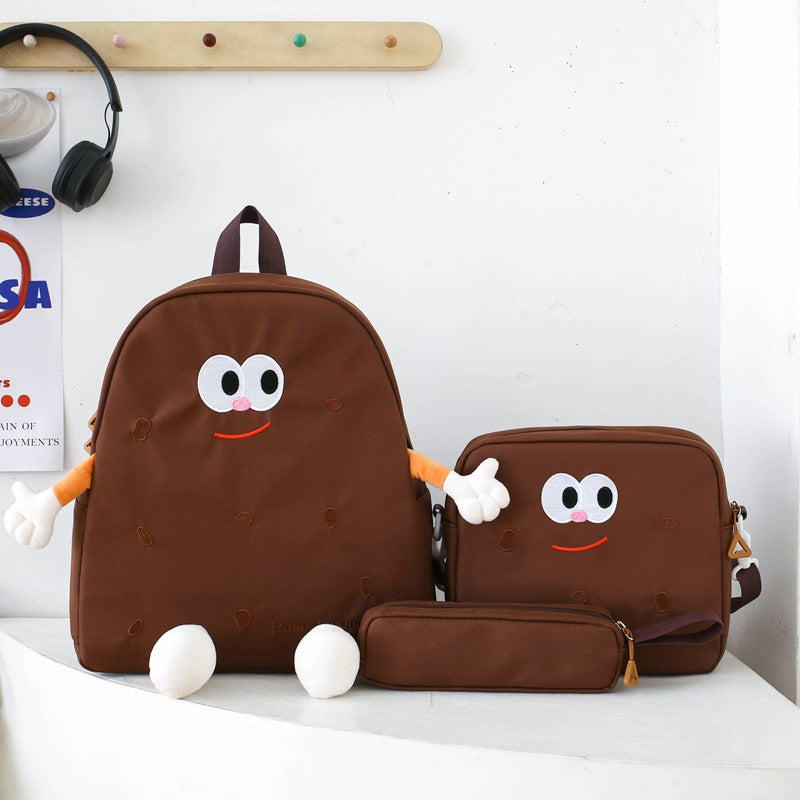 Ensemble de sacs d’école Kawai pour adolescents 3Pcs Language  – محفظة 3 قطع كاواي