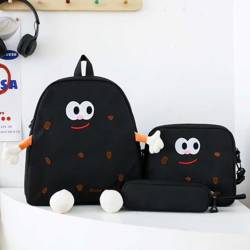 Ensemble de sacs d’école Kawai pour adolescents 3Pcs Language  – محفظة 3 قطع كاواي