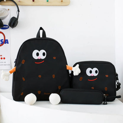 Ensemble de sacs d’école Kawai pour adolescents 3Pcs Language  – محفظة 3 قطع كاواي