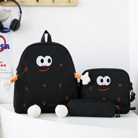 Ensemble de sacs d’école Kawai pour adolescents 3Pcs Language  – محفظة 3 قطع كاواي