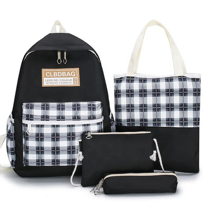 Ensemble de sacs d’école Kawai pour adolescents 4Pcs CLBD V4 Vert – محفظة 4 قطع كاواي أخضر