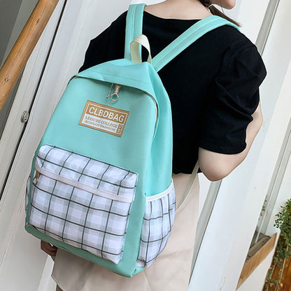 Ensemble de sacs d’école Kawai pour adolescents 4Pcs CLBD V4 Vert – محفظة 4 قطع كاواي أخضر