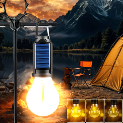 Lampe de Camping Solaire étanche et Rechargeable 3 modes d’éclairage T01-B – مصباح محمول بالطاقة الشمسية
